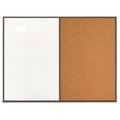 United Visual Products Triple Door Radius Corkboard, 72"X48", B, UV80055-BRONZE-APRICOT UV80055-BRONZE-APRICOT